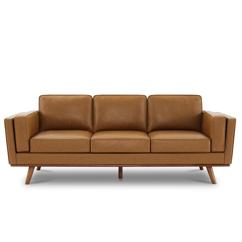 ⭐︎ yonzero works.専用⭐︎ MOLN leather sofa George Oliver Reeves 84'' Vegan Leather Sofa & Reviews | AllModern